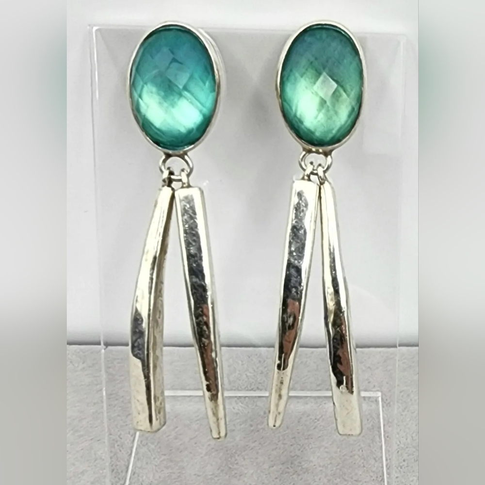 Steve Vaubel Sterling Silver Dangly Earrings